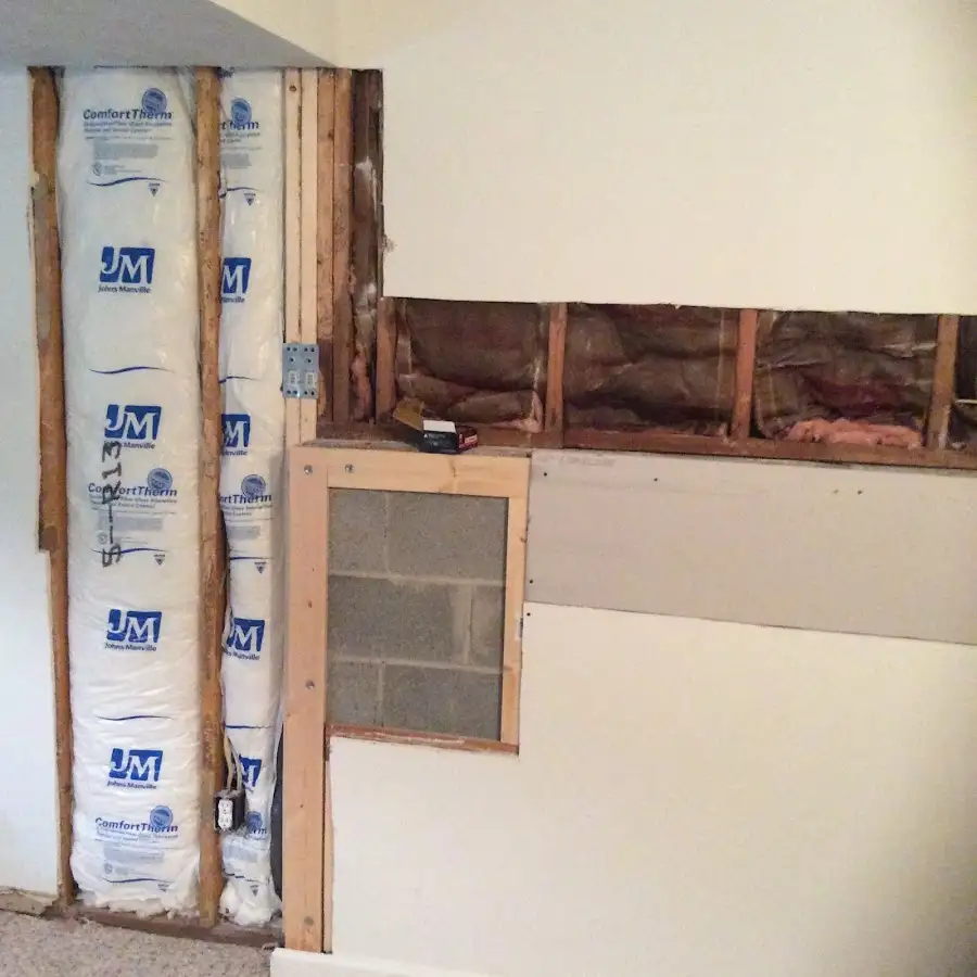 Wall insulation replacement during Odor Removal & Deodorization in Princeton